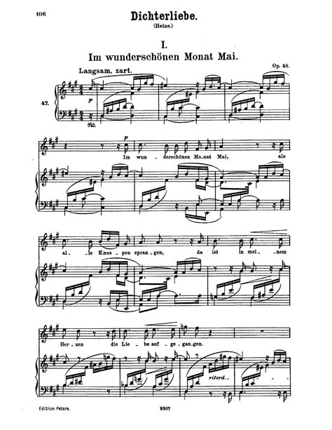  Dichterliebe For High Voice, Op. 48 by Robert Schumann